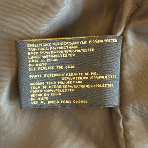 Big Chill Faux Fur & Leather Trim Vest – Size M - Picture 5 of 13